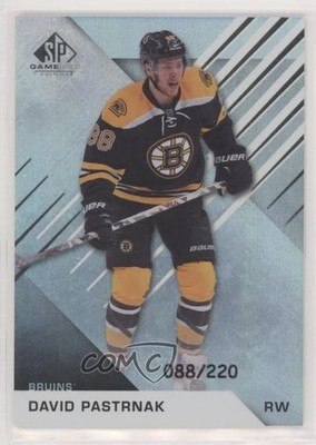 2016-17 SP Game Used Rainbow Player Age 88/220 David Pastrnak #7 k1r