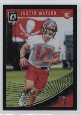 2018 Donruss Optic Rookies Black Velocity Prizm 18/25 Justin Watson #112 8mm