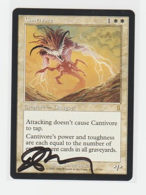 Magic the Gathering ~  Cantivore ~ M/NM ~ Odyssey ~ Signed by Artist #4