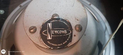 Vintage Newcomb Suitcase Speaker Cabinet Set 12" Alnico image 3