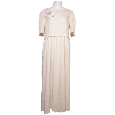 Weekend MaxMara, Maxikleid, Größe: XL, Beige, Baumwolle, Einfarbig, Damen #IUe