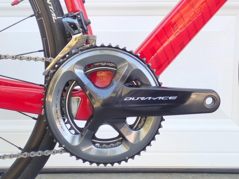 Diamondback 2017 Podium Equipe 全 Dura-Ace 公路自行车,56 厘米,红色 — 第 3/4 张图片