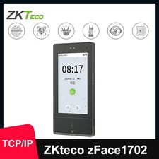 ZKTeco zFace1702 TCP/IP Fingerprint Facial Recognition Time Attendance 7" Screen