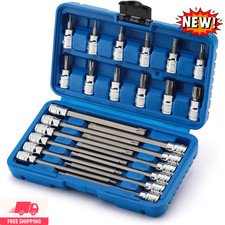 Juego de vasos con puntas Torx estándar y ex...