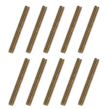 40pcs Fully Threaded Rods 1/4 x 2 Inch for Mounting Fastening Color Zinc