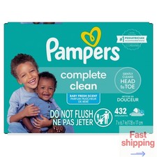 Pampers Baby Clean Fresh Scented Baby Wipes Count 432