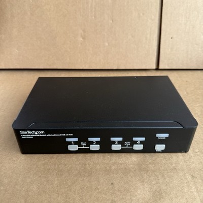 StarTech SV431DVIUA 4 Port DVI USB KVM Switch w/ Audio & USB 2.0 Hub