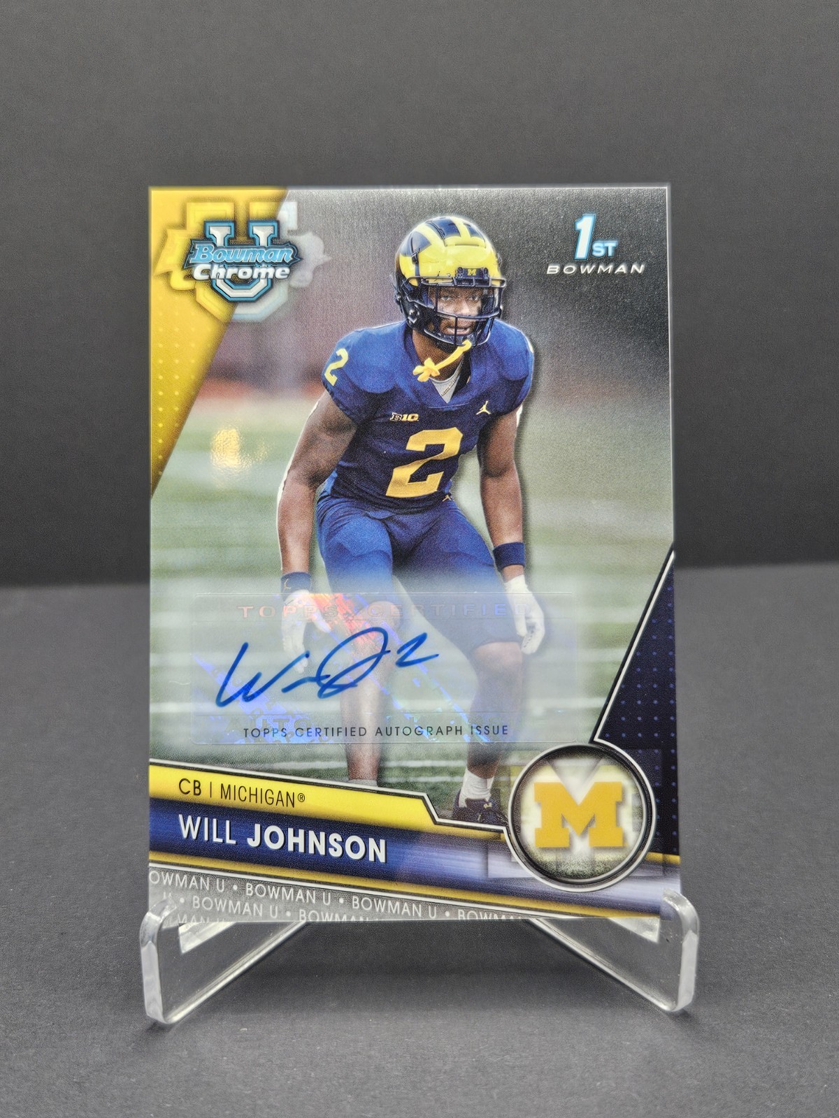 2023 Bowman U Chrome Autographs Will Johnson #157 Auto 1st