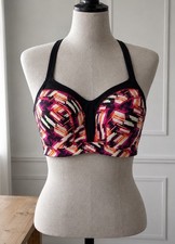 Panache Sport 5021A Neon Lights USA 32J Underwire High Impact Sports Bra NWOT