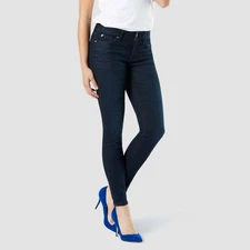DENIZEN from Levi's Women's Mid-Rise Skinny Jeans Blue Empire 6 Short W28 L28
