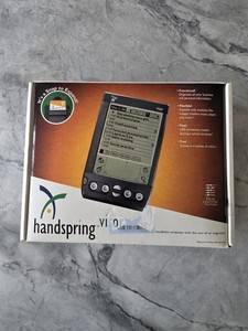 Handspring Visor Deluxe Graphite Handheld Computer w/ Accessories & Box.