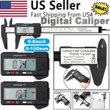 6" 150mm Digital Vernier Caliper Micrometer LCD Electronic Gauge Measuring Ruler