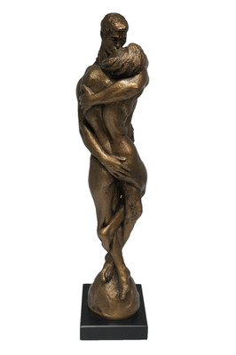 Original Austin Body and Soul Nude Lovers Statue Sculpture J. Cox 1970