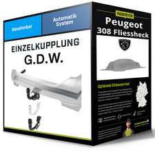 Abnehmbare Anhängerkupplung für PEUGEOT 308 Fliessheck 21- III Typ FB G.D.W. NEU