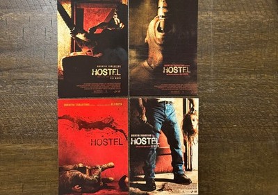 4 X Postcards - Hostel, Quentin Tarantino, Horror, Never Used, New Old Stock 