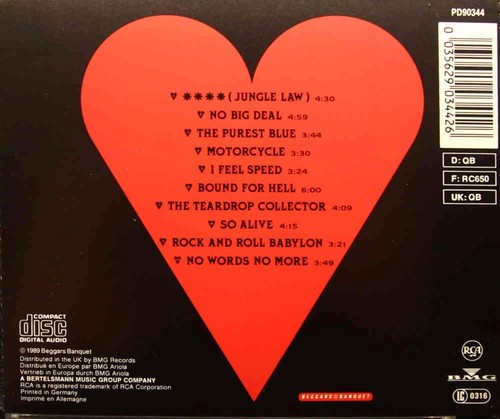 LOVE AND ROCKETS S/T Beggars Banquet – PD90344 Austria 1989 10trx CD - Picture 2 of 2