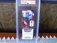 2015 #U OF SC HOMECOMING Deebo Samuel SIGNED TICKET GEM MT 10 PSA/DNA CERTIFIED