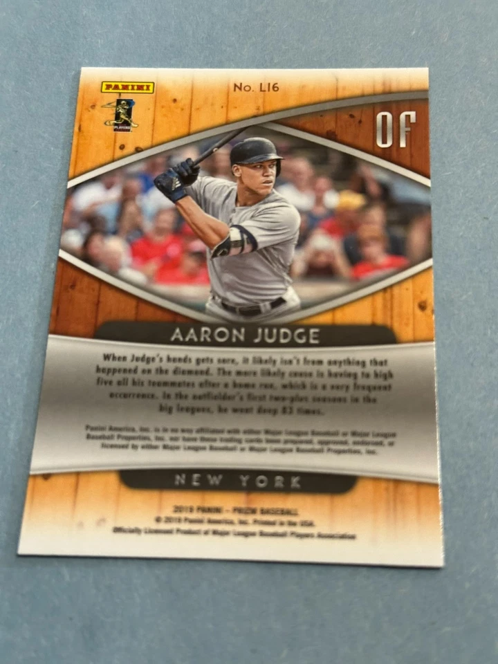 2019 Panini Prizm - Lumber Inc. Aaron Judge #LI6 - Image 2 of 2