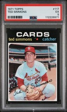 1971 Topps #117 Ted Simmons PSA 5