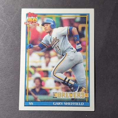 1991 Topps - Gary Sheffield Milwaukee Brewers #68 Operation Desert Shield