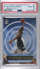 2019 Panini Donruss Optic T-Minus 3 2 1 Giannis Antetokounmpo PSA 10 GEM MT 02v3