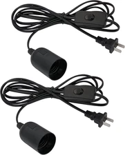 Plug in Hanging Light Kit, Retro Hanging Lights with Plug in Cord, E26 E27 Indus