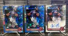 2022 Bowman Chrome George Valera 1st Rookie Auto + (2) Sapphire Refractors