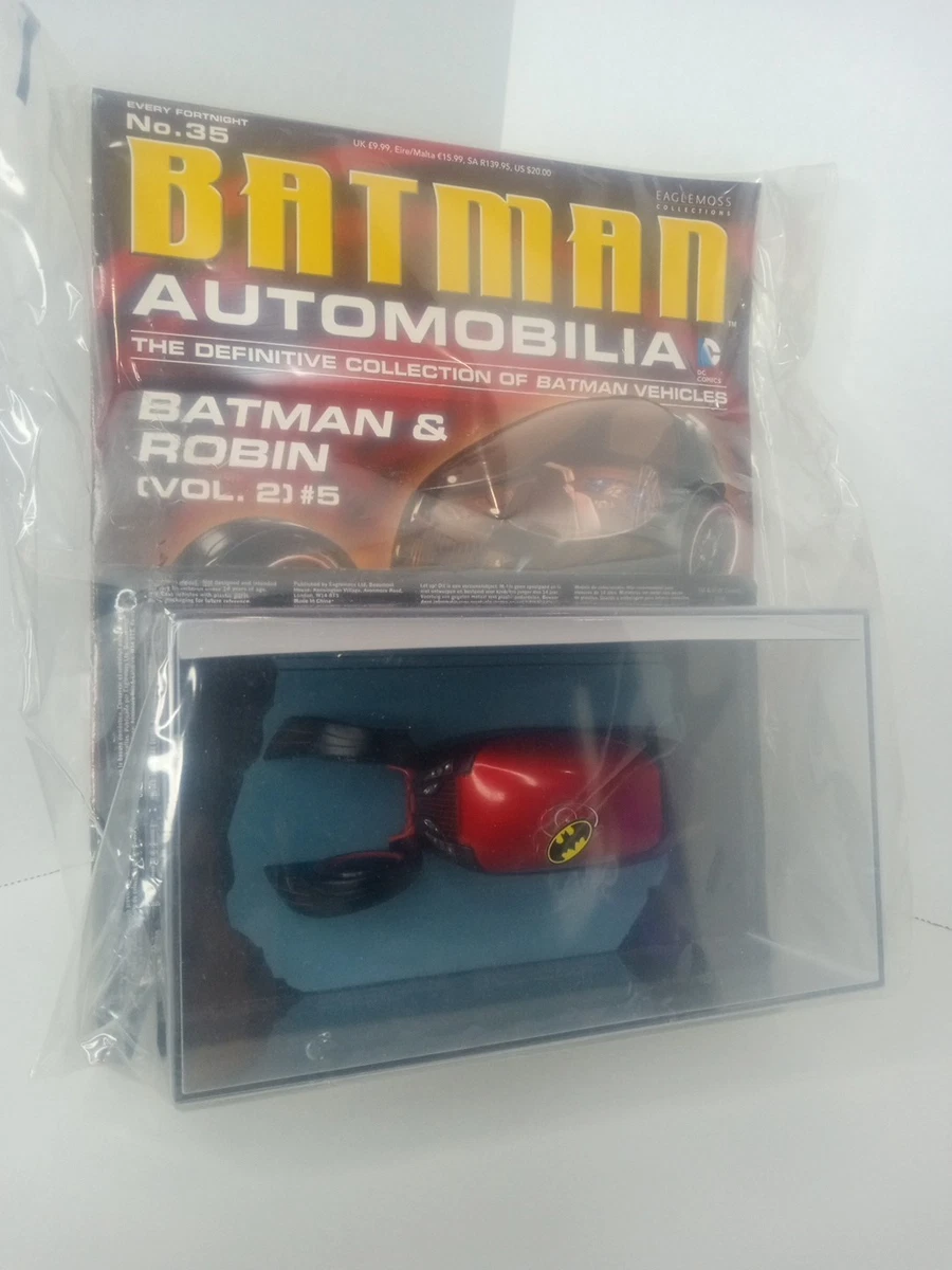 Batmobile Eaglemos 1/43 N°5 Noire Et Rouge - Modèle Diecast Sous Boîte