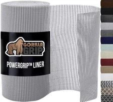 GORILLA GRIP powerGRIP Drawer Shelf and Cabinet Liner, Thick Strong Hold,... 
