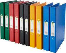 A4 2 Ring Binder Polypropylene - Assorted, Pack of 10