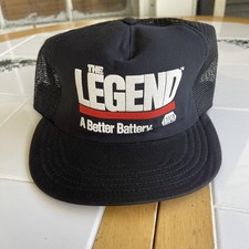 Vintage NAPA Auto Parts SnapBack Hat Trucker Mesh Black Retro 80s USA Made ๐ฅ