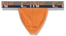 C-IN2 Men’s C-Theory Thong 8002 - Oscar Orange - 2XL (38-41 Inch) - MSRP $28