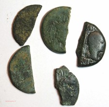 (GERM) lot de 5 demi As de N&Icirc;MES 18P83733
