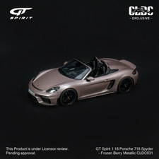 GT Spirit 1:18 Porsche 718 Spyder (Frozen Berry Metallic) Resin Car Model