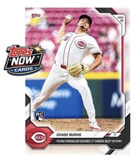 2026 Topps Now MLB #29 Chase Burns RC Cincinnati Reds - PRESALE