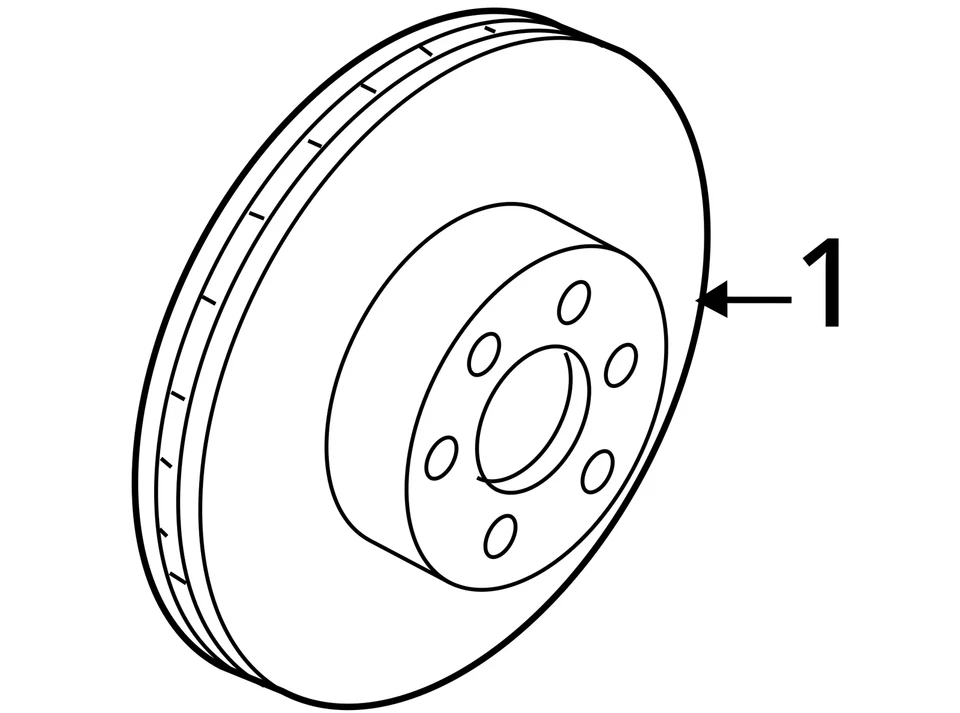 2004-2017 Nissan QUEST Rear Brake Rotor Disc 10359079 - Image 4 of 4