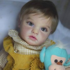 24inch Finished Reborn Doll Cute Toddler Boy Short Hair Cloth Body Handmade Gift