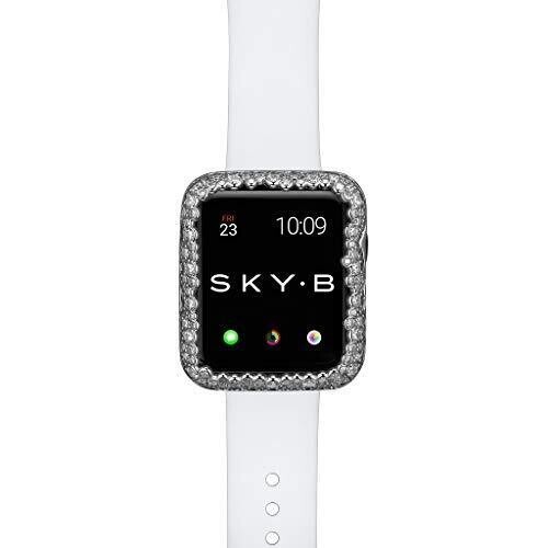 НОВЫЙ корпус Apple Watch SkyB Champagne Bubbles серии 1, 2, 3 - 42 мм серебристый с фианитами
