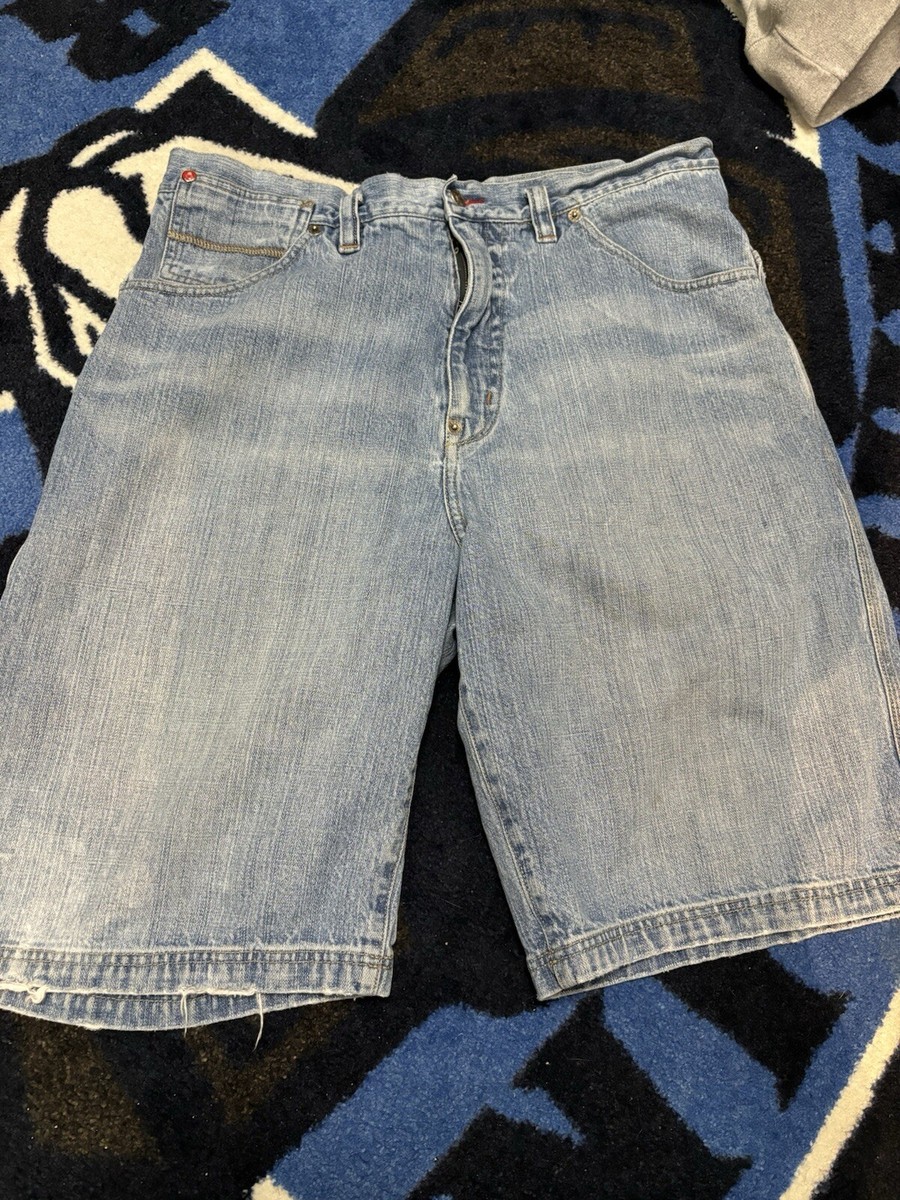 Vintage Eminem Slim Shady Ltd Denim Shorts Size 38 Baggy Skater 