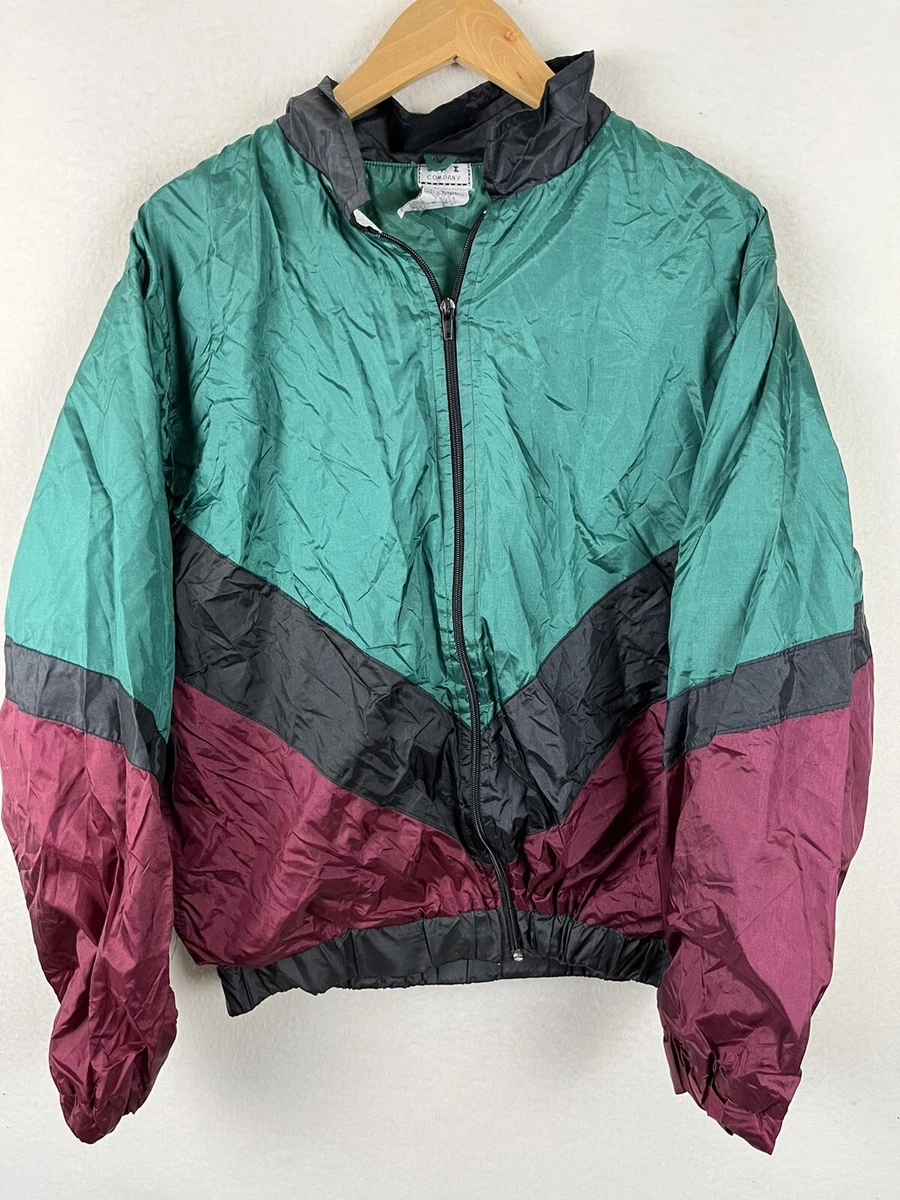 Vintage Colorblock Windbreaker Insulated Jacket Youth Large Multicolor |  eBay