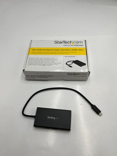 StarTech USB-C Multiport Adapter with 4K HDMI 2x USB-A Port DKT30CHPD Black