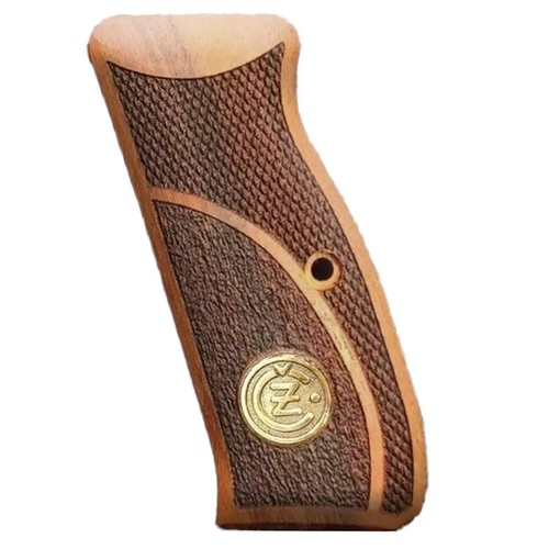 Cz 75B SP01 Wooden grips SP-01 pistol Grips New Set Turkish Walnut Wood Engraved - Picture 4 of 8