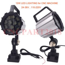 12W LED Lighting Swing Arm Milling Bench Lathe CNC Machine Work Light Lamp,White