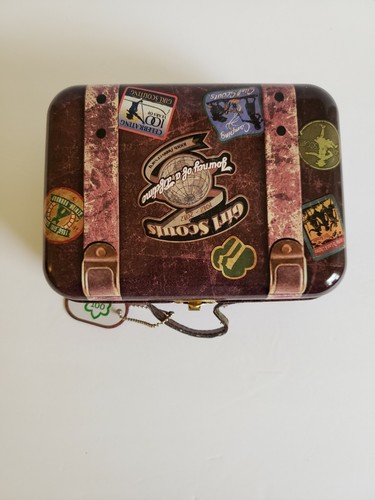 Girl Scout 100 Anniversary Lunch Box Luggage Suitcase Tin Metal Design S03 - Picture 7 of 10