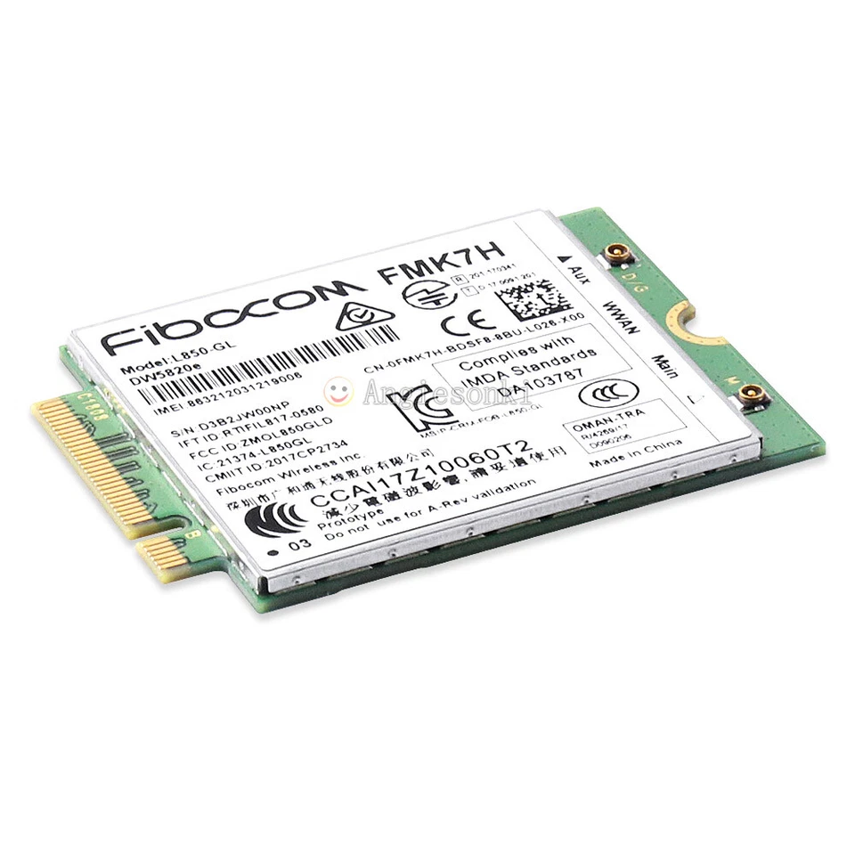Dell DW5820e Fibocom L850-GL LTE/WCDMA 4G WWAN Card Module 284DC/XRDYX/RJH88/FMK - Image 4 of 4