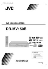 JVC DR-MV150B DVD Recorder Owners Instruction Manual Reprint