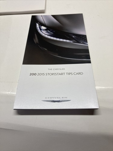 2015 Chrysler 200 User Guide Owners Information DVD Manual & Pouch Free Shipping - Picture 7 of 9