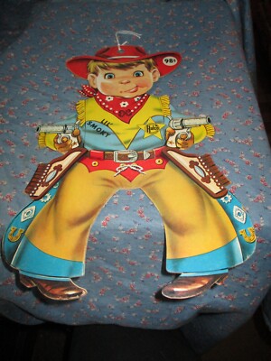 Vintage Halco Lil' Smoky Cardboard Card for Holster Set Hangs About 12 5/8'' High