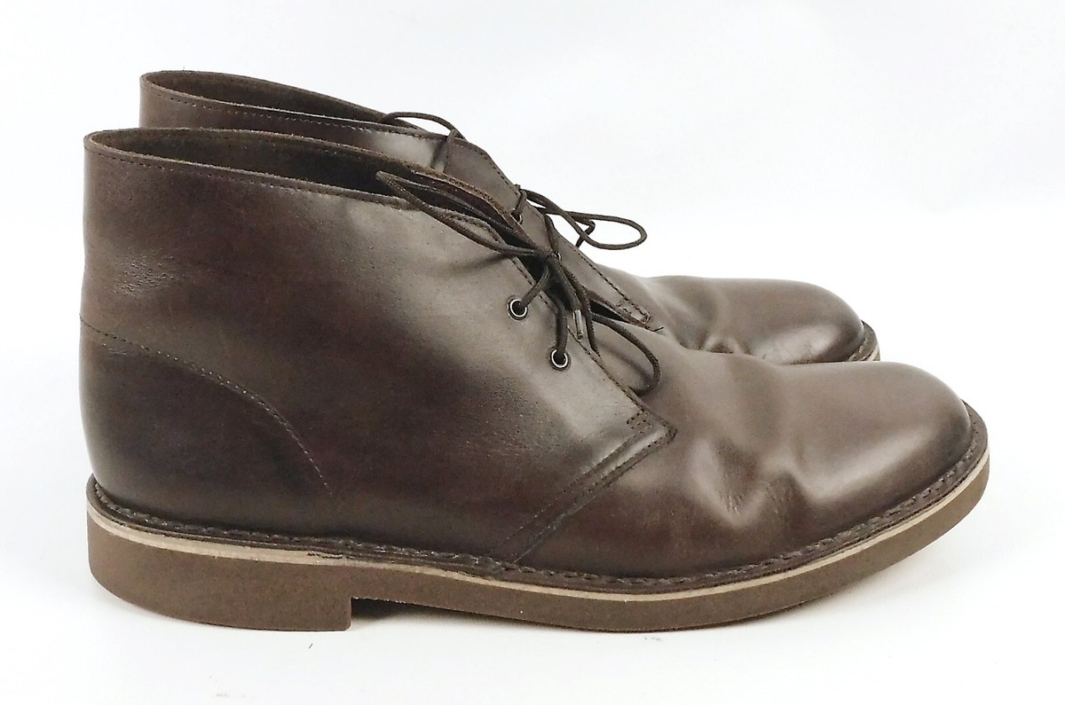 CLARKS BUSHACRE 15522 MEN\'S BROWN BEESWAX LEATHER DESERT CHUKKA BOOTS SIZE 14 M Amazon.com | Clarks Men main image 3