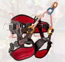 Climbing Half Body Harness Rope Arborist Saddle Tree Bridge Caving Rescue CE